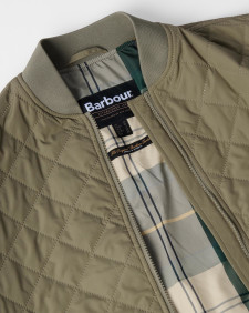 Emlyn Quilted Bomber Jacket Dusky Green/Ancient