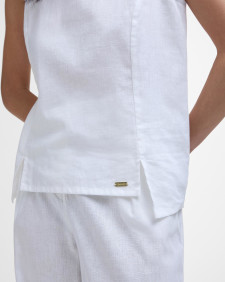 Lucy Sleeveless Blouse Classic White