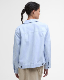 June Striped Overshirt Chambray Stripe
