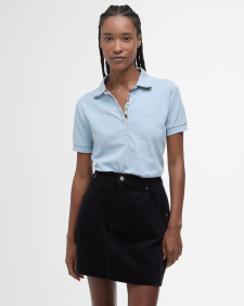Portsdown Polo Shirt Breeze Blue/Hessian
