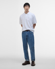 Hexham Oversized Polo Shirt Classic White