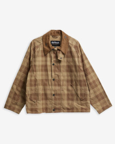 Transport Check Casual Jacket Stone Check