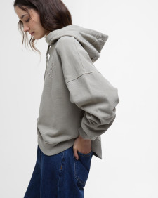 Katie Logo Hoodie Washed Khaki