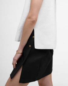 Clara Sleeveless Knitted Jumper White