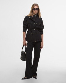 Brea Showerproof Jacket Black/Light Blue Steel