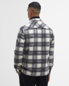 Clayton Fleece Check Overshirt Concrete
