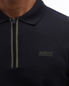 Marshall Long-Sleeved Polo Shirt Classic Black