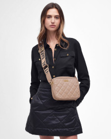 Sloane Quilted Crossbody Bag Camel