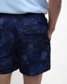 Camo Ikat Swim Shorts Midnight Blue