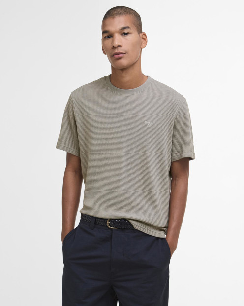 Platford Tailored Waffle T-Shirt Concrete