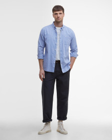 Nelson Tailored Long-Sleeved Shirt Classic Blue