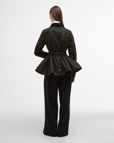Barbour x ERDEM Constance Waxed Jacket Archive Olive/Ancient Black Floral