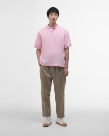 Hexham Oversized Polo Shirt Light Pink
