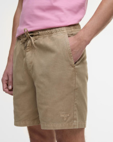 Washed Oxford Relaxed Shorts Washed Stone